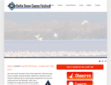 Tablet Screenshot of deltagoosefestival.com